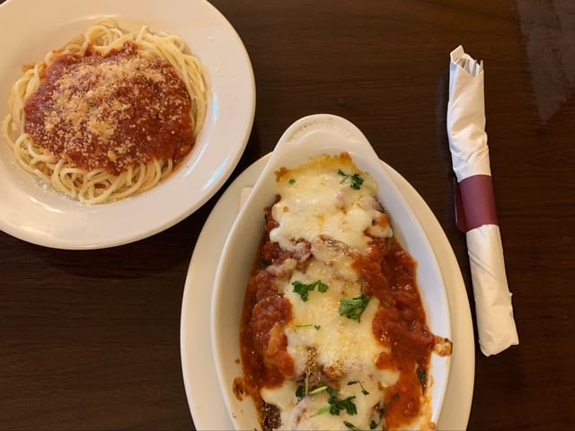 Eggplant Parmigiana.