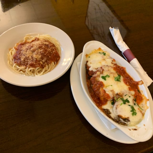 Eggplant Parmigiana.