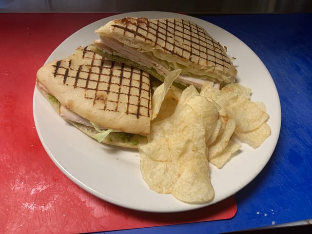 Turkey Pesto Panini.